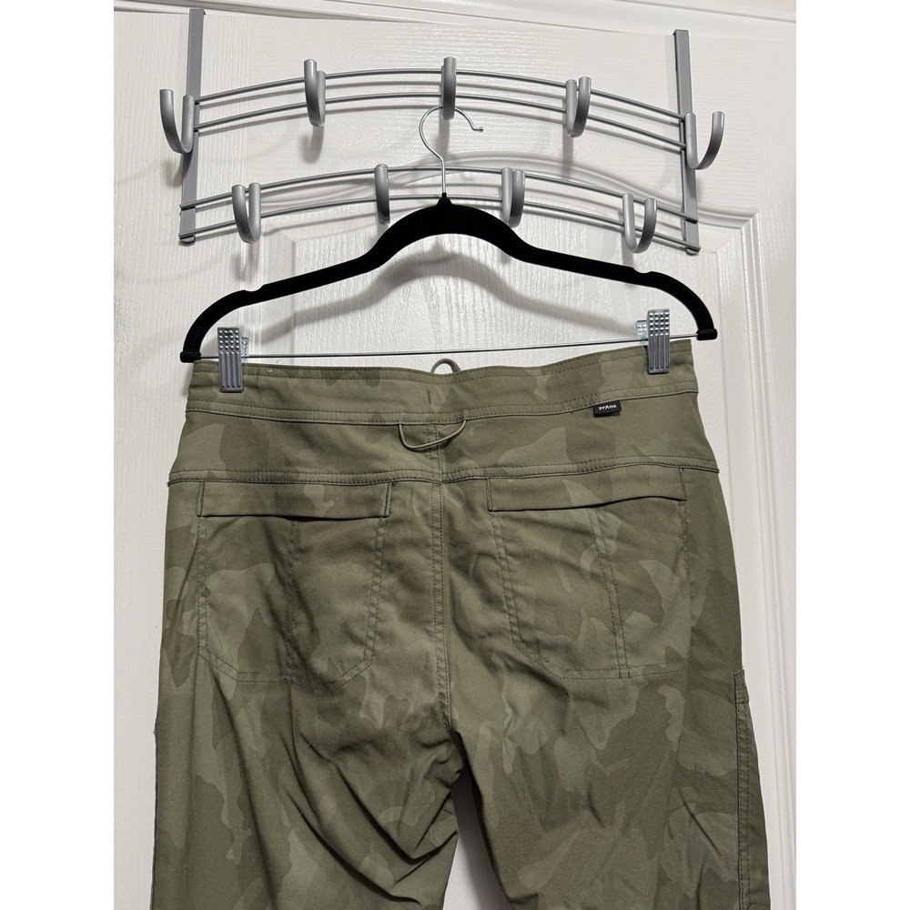 prAna Halle Jogger II Pants Women's 6 Sage Green Camo Outdoor Hiking Travel - Picture 9 of 16
